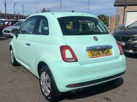 USED 2016 16 FIAT 500 1.2 Pop Hatchback 3dr Petrol Dualogic Euro 6 (s/s) (69 bhp) AIR CONDITIONING+ USB+ BLUETOOTH+ TEMPORARY SPARE WHEEL+