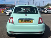 USED 2016 16 FIAT 500 1.2 Pop Hatchback 3dr Petrol Dualogic Euro 6 (s/s) (69 bhp) AIR CONDITIONING+ USB+ BLUETOOTH+ TEMPORARY SPARE WHEEL+