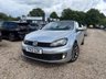 USED 2012 VOLKSWAGEN GOLF 1.4 TSI GT Cabriolet 2dr Petrol Manual Euro 5 (160 ps) 2012 VW Golf 1.4 TSI GT Cabriolet in silver with just 62,810 miles. This is a fantastic open-top with serious GT spec throughout. 158bhp turbocharged engine, 18in Charleston alloys, sports suspension, dual-zone climate control, DAB radio, Bluetooth, parking sensors front and rear, and a fully automatic electric hood. Supplied with a fresh full service, 12 months MOT and our comprehensive 6 month parts and labour warranty. Ready to drive away with confidence. Call us on 01506 853952.