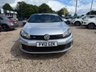 USED 2012 VOLKSWAGEN GOLF 1.4 TSI GT Cabriolet 2dr Petrol Manual Euro 5 (160 ps) 2012 VW Golf 1.4 TSI GT Cabriolet in silver with just 62,810 miles. This is a fantastic open-top with serious GT spec throughout. 158bhp turbocharged engine, 18in Charleston alloys, sports suspension, dual-zone climate control, DAB radio, Bluetooth, parking sensors front and rear, and a fully automatic electric hood. Supplied with a fresh full service, 12 months MOT and our comprehensive 6 month parts and labour warranty. Ready to drive away with confidence. Call us on 01506 853952.