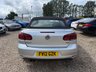 USED 2012 VOLKSWAGEN GOLF 1.4 TSI GT Cabriolet 2dr Petrol Manual Euro 5 (160 ps) 2012 VW Golf 1.4 TSI GT Cabriolet in silver with just 62,810 miles. This is a fantastic open-top with serious GT spec throughout. 158bhp turbocharged engine, 18in Charleston alloys, sports suspension, dual-zone climate control, DAB radio, Bluetooth, parking sensors front and rear, and a fully automatic electric hood. Supplied with a fresh full service, 12 months MOT and our comprehensive 6 month parts and labour warranty. Ready to drive away with confidence. Call us on 01506 853952.