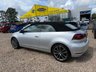 USED 2012 VOLKSWAGEN GOLF 1.4 TSI GT Cabriolet 2dr Petrol Manual Euro 5 (160 ps) 2012 VW Golf 1.4 TSI GT Cabriolet in silver with just 62,810 miles. This is a fantastic open-top with serious GT spec throughout. 158bhp turbocharged engine, 18in Charleston alloys, sports suspension, dual-zone climate control, DAB radio, Bluetooth, parking sensors front and rear, and a fully automatic electric hood. Supplied with a fresh full service, 12 months MOT and our comprehensive 6 month parts and labour warranty. Ready to drive away with confidence. Call us on 01506 853952.