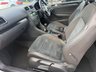 USED 2012 VOLKSWAGEN GOLF 1.4 TSI GT Cabriolet 2dr Petrol Manual Euro 5 (160 ps) 2012 VW Golf 1.4 TSI GT Cabriolet in silver with just 62,810 miles. This is a fantastic open-top with serious GT spec throughout. 158bhp turbocharged engine, 18in Charleston alloys, sports suspension, dual-zone climate control, DAB radio, Bluetooth, parking sensors front and rear, and a fully automatic electric hood. Supplied with a fresh full service, 12 months MOT and our comprehensive 6 month parts and labour warranty. Ready to drive away with confidence. Call us on 01506 853952.