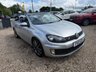 USED 2012 VOLKSWAGEN GOLF 1.4 TSI GT Cabriolet 2dr Petrol Manual Euro 5 (160 ps) 2012 VW Golf 1.4 TSI GT Cabriolet in silver with just 62,810 miles. This is a fantastic open-top with serious GT spec throughout. 158bhp turbocharged engine, 18in Charleston alloys, sports suspension, dual-zone climate control, DAB radio, Bluetooth, parking sensors front and rear, and a fully automatic electric hood. Supplied with a fresh full service, 12 months MOT and our comprehensive 6 month parts and labour warranty. Ready to drive away with confidence. Call us on 01506 853952.