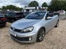 USED 2012 VOLKSWAGEN GOLF 1.4 TSI GT Cabriolet 2dr Petrol Manual Euro 5 (160 ps) 2012 VW Golf 1.4 TSI GT Cabriolet in silver with just 62,810 miles. This is a fantastic open-top with serious GT spec throughout. 158bhp turbocharged engine, 18in Charleston alloys, sports suspension, dual-zone climate control, DAB radio, Bluetooth, parking sensors front and rear, and a fully automatic electric hood. Supplied with a fresh full service, 12 months MOT and our comprehensive 6 month parts and labour warranty. Ready to drive away with confidence. Call us on 01506 853952.