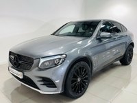 USED 2018 68 MERCEDES-BENZ GLC 2.1 GLC250d AMG Line (Premium Plus) Coupe 5dr Diesel G-Tronic+ 4MATIC Euro 6 (s/s) (204 ps) Selenite Grey | Black Leather Interior | Glass Sunroof | Burmester Audio | Ambient Lighting | 20 Inch Wheels | ULEZ OK