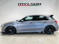USED 2019 68 MERCEDES-BENZ A-CLASS 1.3 A200 AMG Line (Premium) Hatchback 5dr Petrol 7G-DCT Euro 6 (s/s) (163 ps) Mountain Grey | Black Alcantara Interior | Ambient Lighting | Apple CarPlay | Night Pack | Black Wing & Bodykit | Heated Seats | ULEZ OK