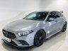 USED 2019 68 MERCEDES-BENZ A-CLASS 1.3 A200 AMG Line (Premium) Hatchback 5dr Petrol 7G-DCT Euro 6 (s/s) (163 ps) Mountain Grey | Black Alcantara Interior | Ambient Lighting | Apple CarPlay | Night Pack | Black Wing & Bodykit | Heated Seats | ULEZ OK