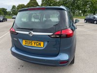 USED 2015 15 VAUXHALL ZAFIRA TOURER 1.8 16V Exclusiv MPV 5dr Petrol Manual Euro 5 (140 ps) MOT MARCH 2027, 2 FORMER KEEPERS