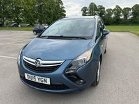 USED 2015 15 VAUXHALL ZAFIRA TOURER 1.8 16V Exclusiv MPV 5dr Petrol Manual Euro 5 (140 ps) MOT MARCH 2027, 2 FORMER KEEPERS