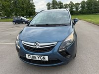 USED 2015 15 VAUXHALL ZAFIRA TOURER 1.8 16V Exclusiv MPV 5dr Petrol Manual Euro 5 (140 ps) MOT MARCH 2027, 2 FORMER KEEPERS