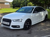 USED 2012 62 AUDI A4 2.0 TDI Black Edition Saloon 4dr Diesel Manual Euro 5 (s/s) (143 ps) Bang & Olufsen Audio - Front & Rear Parking Sensors - DAB - &pound;35 Road Tax