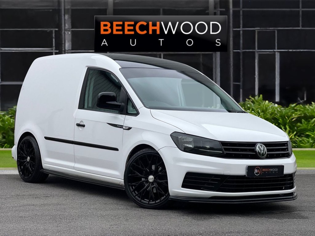 USED 2017 67 VOLKSWAGEN CADDY 2.0 TDI C20 BlueMotion Tech BEECHWOOD CUSTOM Panel Van 5dr Diesel Manual SWB Euro 6 (s/s) (75 ps) BLACK ROOF / COILOVERS / 19's