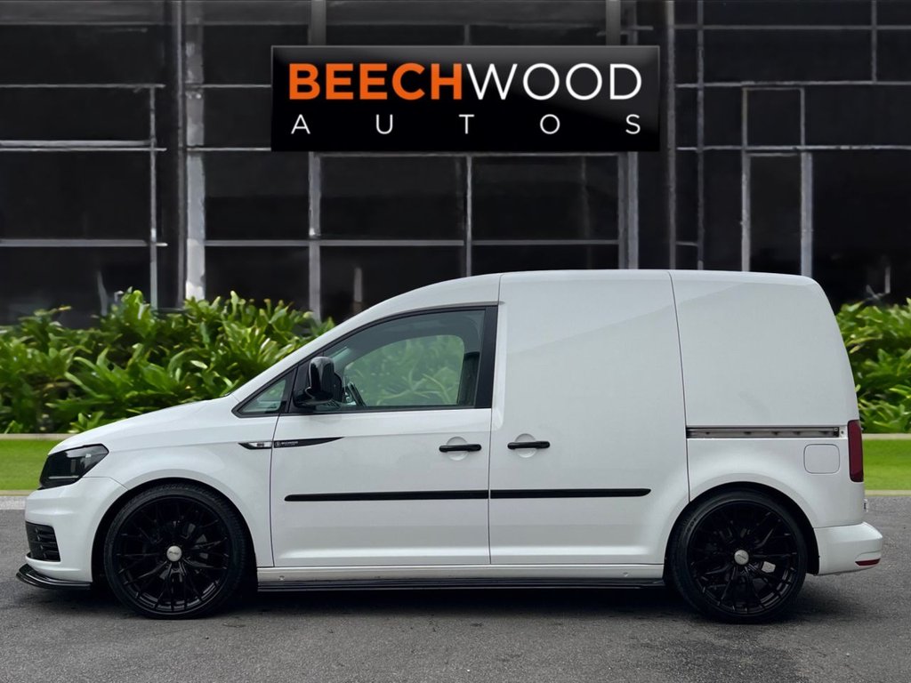 USED 2017 67 VOLKSWAGEN CADDY 2.0 TDI C20 BlueMotion Tech BEECHWOOD CUSTOM Panel Van 5dr Diesel Manual SWB Euro 6 (s/s) (75 ps) BLACK ROOF / COILOVERS / 19's