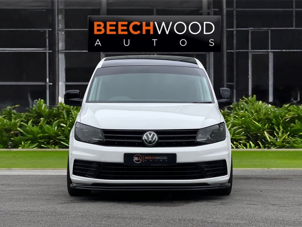 USED 2017 67 VOLKSWAGEN CADDY 2.0 TDI C20 BlueMotion Tech BEECHWOOD CUSTOM Panel Van 5dr Diesel Manual SWB Euro 6 (s/s) (75 ps) BLACK ROOF / COILOVERS / 19's