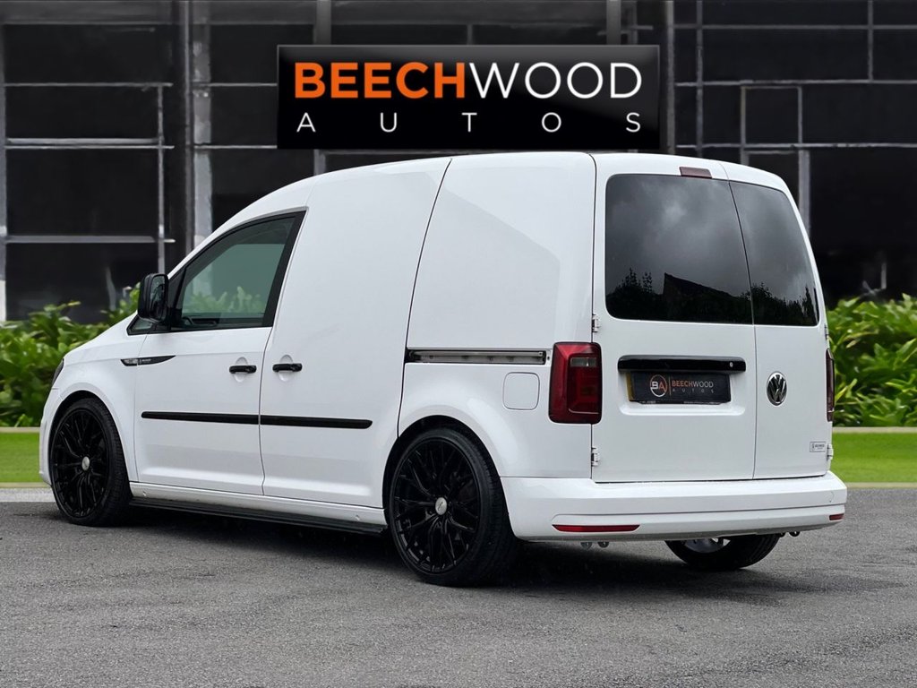 USED 2017 67 VOLKSWAGEN CADDY 2.0 TDI C20 BlueMotion Tech BEECHWOOD CUSTOM Panel Van 5dr Diesel Manual SWB Euro 6 (s/s) (75 ps) BLACK ROOF / COILOVERS / 19's