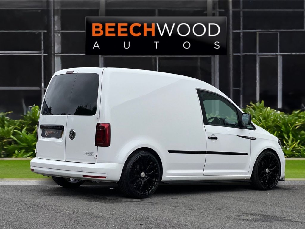 USED 2017 67 VOLKSWAGEN CADDY 2.0 TDI C20 BlueMotion Tech BEECHWOOD CUSTOM Panel Van 5dr Diesel Manual SWB Euro 6 (s/s) (75 ps) BLACK ROOF / COILOVERS / 19's