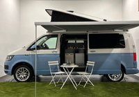 USED 2018 18 VOLKSWAGEN TRANSPORTER 2.0 TDI T30 BlueMotion Tech Startline Campervan 5dr Diesel Manual FWD LWB Euro 6 (s/s)  More spacious Long Wheelbase model ,  Side Awning / Pop Top Roof / Full Leather 4 Seated Belts