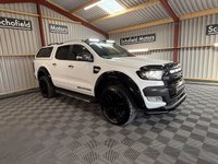 USED 2018 18 FORD RANGER 3.2 TDCi Wildtrak Pickup Double Cab 4dr Diesel Auto 4WD Euro 5 (200 ps) * ROOF LIGHT POD * RAPTOR GRILLE *