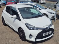 USED 2015 15 TOYOTA YARIS 1.33 Dual VVT-i Sport Hatchback 5dr Petrol Manual Euro 5 Euro 5 (99 ps) FSH + &pound;35 TAX + SAT NAV + LEATHER SEATS