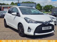 USED 2015 15 TOYOTA YARIS 1.33 Dual VVT-i Sport Hatchback 5dr Petrol Manual Euro 5 Euro 5 (99 ps) FSH + &pound;35 TAX + SAT NAV + LEATHER SEATS