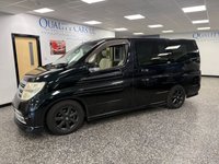 USED 2023 57 NISSAN ELGRAND 2.5 HIGHWAY STAR THIS IS A LOVELY NISSAN ELGRAND 2.5 CC E51 RIDER , WITH FULL CREAM LEATHER INTERIOR , THE ENTERTAINMENT AND VEHICLE INFORMATION HAS ALL BEEN CONVERTED TO UK SPECIFICATION, SO ALL THE DISPLAYS ARE IN ENGLISH AND THE SAT NAV IS UK AND ALL WORKING IN ENGLISH..WE CAN CONVERT THIS VEHICLE INTO A CAMPERVAN WITH 4 BERTS AND A POP TOP IF DESIRED.
