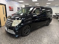 USED 2023 57 NISSAN ELGRAND 2.5 HIGHWAY STAR THIS IS A LOVELY NISSAN ELGRAND 2.5 CC E51 RIDER , WITH FULL CREAM LEATHER INTERIOR , THE ENTERTAINMENT AND VEHICLE INFORMATION HAS ALL BEEN CONVERTED TO UK SPECIFICATION, SO ALL THE DISPLAYS ARE IN ENGLISH AND THE SAT NAV IS UK AND ALL WORKING IN ENGLISH..WE CAN CONVERT THIS VEHICLE INTO A CAMPERVAN WITH 4 BERTS AND A POP TOP IF DESIRED.