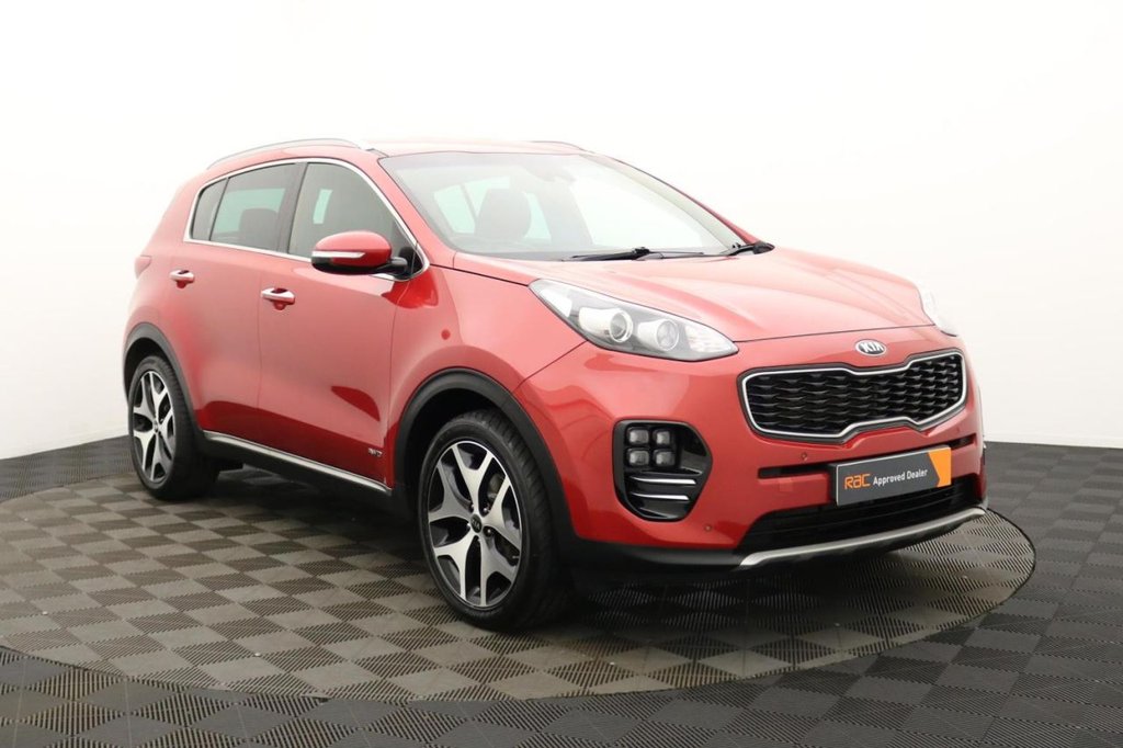 USED 2017 67 KIA SPORTAGE 1.6 T-GDi GT-Line SUV 5dr Petrol Manual AWD Euro 6 (174 bhp) 4x4, 19" Alloys, Sat Nav,