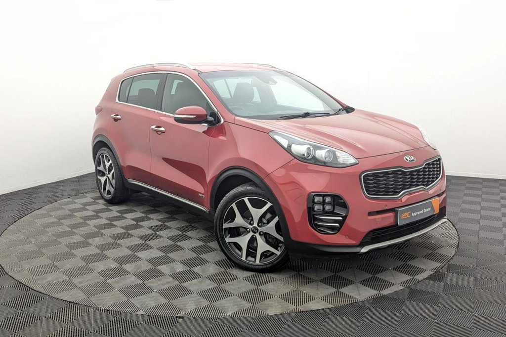 USED 2017 67 KIA SPORTAGE 1.6 T-GDi GT-Line SUV 5dr Petrol Manual AWD Euro 6 (174 bhp) 4x4, 19" Alloys, Sat Nav,