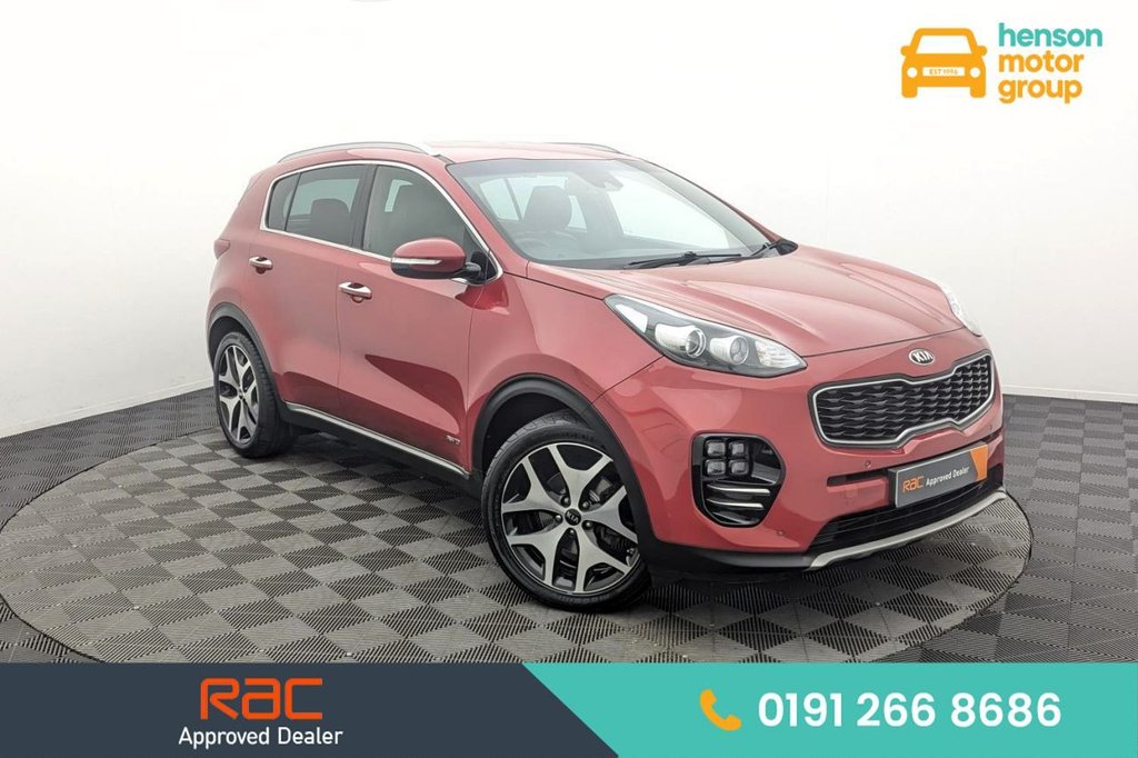 USED 2017 67 KIA SPORTAGE 1.6 T-GDi GT-Line SUV 5dr Petrol Manual AWD Euro 6 (174 bhp) 4x4, 19" Alloys, Sat Nav,