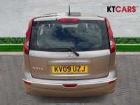 USED 2009 09 NISSAN NOTE 1.4 16V Acenta Hatchback 5dr Petrol Manual Euro 4 (88 ps) Mot 27th May 2027, + Comprehensive History, 10 Stamps, + 5 Previous Owners, last keeper 2019, + 3 Months Warranty, + Euro 4, + Sat nav, + FM/AM/CD radio, + Bluetooth, + x4 electric windows, + Electric mirrors, + Cruise with limiter, + Foglights, + Trip computer, + Alloys