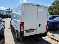 USED 2018 18 PEUGEOT BOXER White 2.0 BlueHDi 335 L3 H2 panel van, 30,600 miles, Euro 6, ULEZ compliant, 6-speed manual, Bluetooth, DAB radio. Plus VAT @ 20%! This 2018 Peugeot Boxer 2.0 BlueHDi 335 L3 H2 Euro 6 is a standout choice, boasting exceptionally low mileage for its age, having covered just 30,600 miles. This one owner vehicle comes with a full service history at 13K, 16K, 18kK, 21K, 23K, 25K, 28k, and 30496, with its last service completed on 2025-03-05 at 30,496 miles. It is powered by a 2.0 litre Euro 6 diesel engine and will be supplied with a 12 month MOT for your peace of mind, alongside a 3 month warranty.  The generous cargo volume o