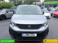 USED 2019 19 PEUGEOT PARTNER Grey 1.6 BlueHDi 1000 Professional van, 33,400 miles, Euro 6, 5-speed manual, Touchscreen, Sat nav, A/C, Rear sensors. Plus VAT @ 20%! Boasting exceptionally low mileage for its age, this 2019 Peugeot Partner presents a superb opportunity for discerning buyers. This one owner, Professional trim, SWB Euro 6 panel van is powered by an efficient 1.6L BlueHDi diesel engine, offering an impressive fuel economy of 67 mpg and low CO2 emissions. It comes with a full service history, with the last service completed at 32,591 miles on 13 February 2026, and will be supplied with a 12 month MOT for your peace of mind. Notable features incl