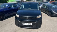 USED 2024 74 PEUGEOT PARTNER Black 1.5 BlueHDi 950 Professional LWB van, 33,200 miles, Euro 6, 6-Speed manual, A/C, cruise, rear sensors, touchscreen, DAB. Plus VAT @ 20%! This 2024 Peugeot Partner is a superb example, having had only one owner since new. This LWB Euro 6 (s/s) 6dr 1.5 BlueHDi 950 Professional Long Panel Van is powered by an efficient 1.5 litre diesel engine. It comes equipped with offside sliding side doors for easy access, automatic on-off headlight control, and manual air conditioning with air recirculation. For connectivity and convenience, it features a smartphone station with Bluetooth and rear parking sensors to aid manoeuvring.  The Peugeot