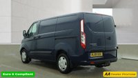 USED 2019 19 FORD TRANSIT CUSTOM Blue 2.0 320 EcoBlue Trend van, 68,700 miles, Euro 6, ULEZ compliant, 6-Speed manual, touchscreen, cruise, DAB, front & rear sensors. Plus VAT @ 20%! This 2019 Ford Transit Custom presents an exceptional ownership proposition, having been meticulously maintained by a single owner from new.  This popular 320 Trend L1 H1 model is powered by an efficient 2.0 litre EcoBlue diesel engine, meeting Euro 6 emission standards.  It comes equipped with both front and rear parking sensors, along with front fog lamps, making manoeuvring in tight spaces considerably easier.  With a mileage of just 68,700 miles, this van has been driven sparingly for its ag