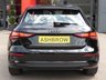 USED 2023 23 AUDI A3 Sportback 1.0 TFSI 30 Sport 5d 110 S/S 1 OWNER FROM NEW, FULL SERVICE HISTORY, SAT NAV, VIRTUAL COCKPIT (DIGITAL DASH), FULL BLACK LEATHER UPHOLSTERY, WIRELESS APPLE CARPLAY / ANDROID AUTO, FLAT BOTTOM MULTI-FUNCTION STEERING WHEEL, REAR PARKING SENSORS, DAB RADIO, BLUETOOTH, 2x USB PORTS, MANUAL 6 SPEED, 17 INCH ALLOY WHEELS, ELECTRIC FOLDING HEATED DOOR MIRRORS, CRUISE CONTROL & SPEED LIMITER, RAIN & LIGHT SENSORS, KEYLESS START, VOICE CONTROL, DRIVE SELECT, DUAL ZONE CLIMATE CONTROL, LANE DEPARTURE WARNING, TPMS, SPACE SAVER SPARE