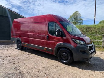 2016 PEUGEOT BOXER 2.2 HDI 130BHP EXTRA LWB L4H3 PROFESSIONAL MODEL RED **PERFECT CAMPER CONVERSION**GREAT SPEC**NO VAT** &pound;5995.00