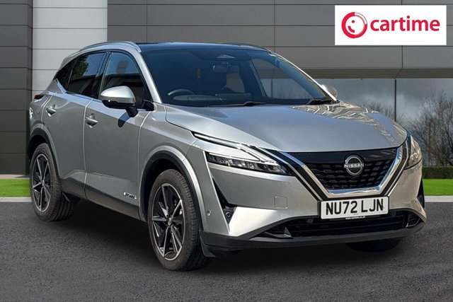 View our Nissan Qashqai 1.5 h e-POWER Tekna SUV 5dr Petrol Hybrid Auto Euro 6 (s/s) (190 ps) Rear View Camera, Front / Rear Parking Sensors, Glass Roof Pack, Touchscreen, NissanConnect Navigation