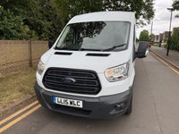 USED 2015 15 FORD TRANSIT 2.2 TDCi 310 100BHP Euro 5 L3 H2 LWB SEMI HIGH ROOF PANEL VAN NO VAT+P/SENSORS+A/C+