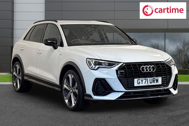 View our Audi Q3 1.4 TFSIe 45 Black Edition SUV 5dr Petrol Plug-in Hybrid S Tronic Euro 6 (s/s) 13kWh (245 ps) Rear Parking Sensors, Audi Smartphone Interface, Black Styling Package, Non-Smoking Package, MMI Navigation