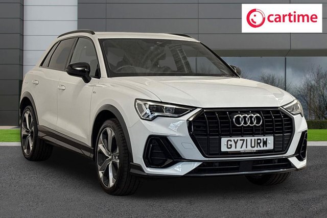 View our Audi Q3 1.4 TFSIe 45 Black Edition SUV 5dr Petrol Plug-in Hybrid S Tronic Euro 6 (s/s) 13kWh (245 ps) Rear Parking Sensors, Audi Smartphone Interface, Black Styling Package, Non-Smoking Package, MMI Navigation