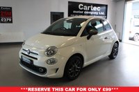 USED 2019 19 FIAT 500 1.2 S Hatchback 3dr Petrol Manual Euro 6 (s/s) (69 bhp) ***BLUETOOTH**REAR PARKING AID**TOUCH SCREEN MEDIA**AIR CON**DAB RADIO**LEATHER FLAT BOTTOM STEERING WHEEL***FRONT SPORTS SEATS**CRUISE CONTROL**MULTI FUNCTION STEERING WHEEL***