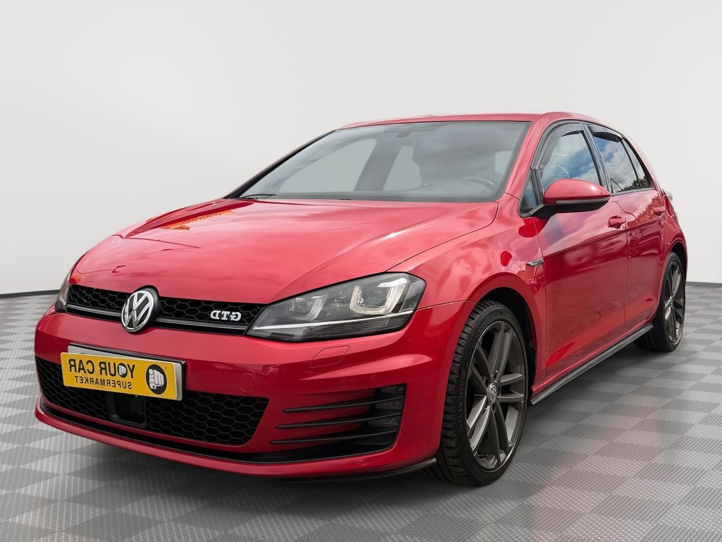 USED 2016 16 VOLKSWAGEN GOLF 2.0 TDI BlueMotion Tech GTD Hatchback 5dr Diesel Manual Euro 6 (s/s) (184 ps) Parking Sensors, Sat Nav