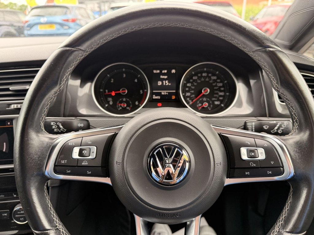 USED 2016 16 VOLKSWAGEN GOLF 2.0 TDI BlueMotion Tech GTD Hatchback 5dr Diesel Manual Euro 6 (s/s) (184 ps) Parking Sensors, Sat Nav