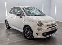 USED 2017 17 FIAT 500 1.2 S Hatchback 3dr Petrol Manual Euro 6 (s/s) (69 bhp) 15 INCH ALLOYS, REAR PARKING SENSORS , BLACK /BLUE  FABRIC UPHOLSTERY , BLUETOOTH CONNECTION , DAB RADIO , SERVICE HISTORY - LATEST MAY 2026