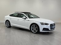 USED 2019 68 AUDI A5 2.0 TFSI 45 S line Sportback 5dr Petrol S Tronic quattro Euro 6 (s/s) (245 ps) SUNROOF + DIGITAL DASHBOARD + FLAT-BOTTOM STEERING WHEEL