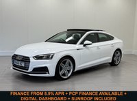 USED 2019 68 AUDI A5 2.0 TFSI 45 S line Sportback 5dr Petrol S Tronic quattro Euro 6 (s/s) (245 ps) SUNROOF + DIGITAL DASHBOARD + FLAT-BOTTOM STEERING WHEEL