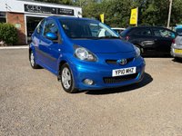 USED 2010 TOYOTA AYGO 1.0 VVT-i Blue Hatchback 3dr Petrol Manual Euro 4 (67 bhp) 