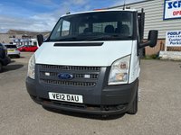 USED 2012 12 FORD TRANSIT 2.2 TDCi 350 Chassis Cab 2dr Diesel Manual RWD L3 (DRW) (123 bhp) 2 OWNERS FROM NEW* DROPSIDE* TIPPER* TWIN AXLE* HEATED WINDSCREEN* TRACTION CONTROL* 6 SPEED* REMOTE CENTRAL LOCKING WITH 3 KEYS* ELECTRIC WINDOWS
