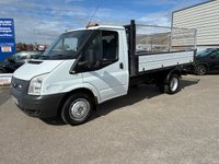 USED 2012 12 FORD TRANSIT 2.2 TDCi 350 Chassis Cab 2dr Diesel Manual RWD L3 (DRW) (123 bhp) 2 OWNERS FROM NEW* DROPSIDE* TIPPER* TWIN AXLE* HEATED WINDSCREEN* TRACTION CONTROL* 6 SPEED* REMOTE CENTRAL LOCKING WITH 3 KEYS* ELECTRIC WINDOWS